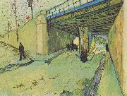 Vincent Van Gogh Railway bridge over the Avenue Montmajour oil on canvas